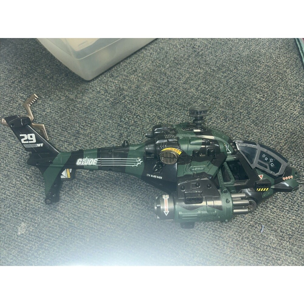 GI Joe Night Attack Chopper Helicopter with Sound Incomplete Hasbro 2002